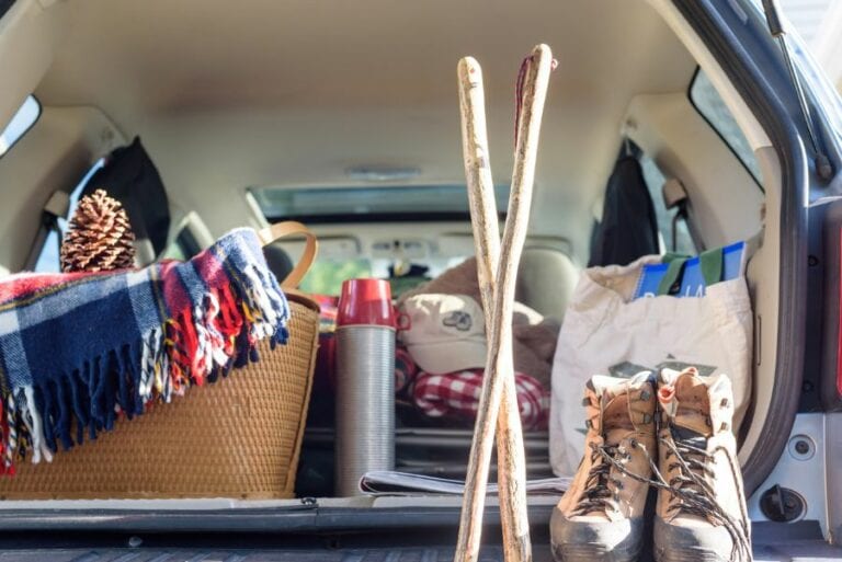Car Packed for Camping