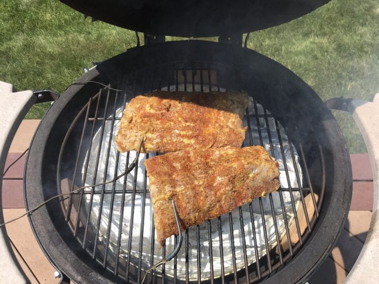 BGE Tender Smoked Ribs