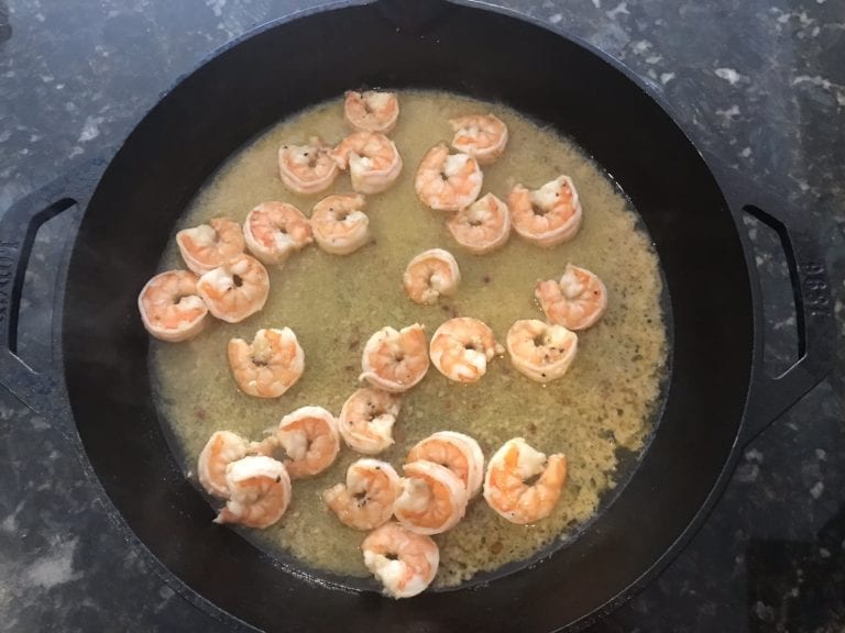 BGE - Garlic Shrimp Scampi