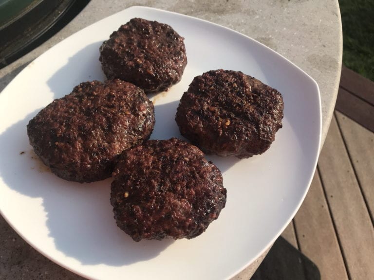 Burgers from the Big Green Egg