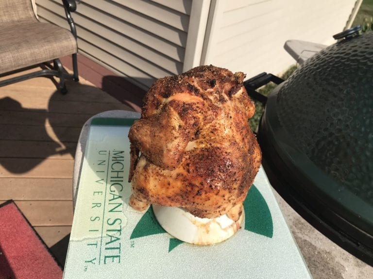 Oberon Beer Chicken on The Big Green Egg