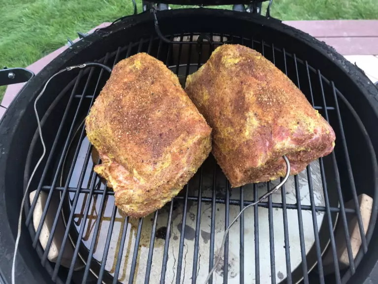 Boston Butt on The Big Green Egg