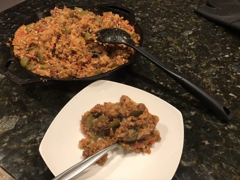 Stuffed Green Pepper Soup on the Big Green Egg