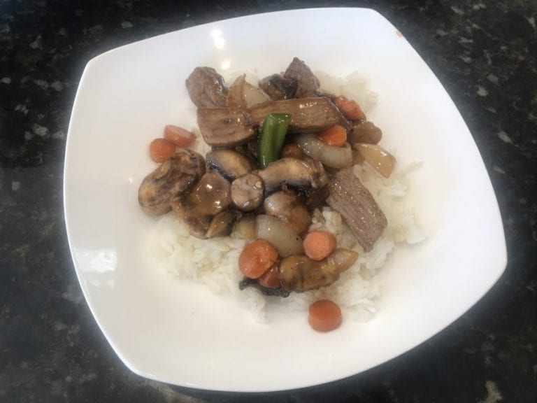 Teriyaki Beef Stir Fry - Plated