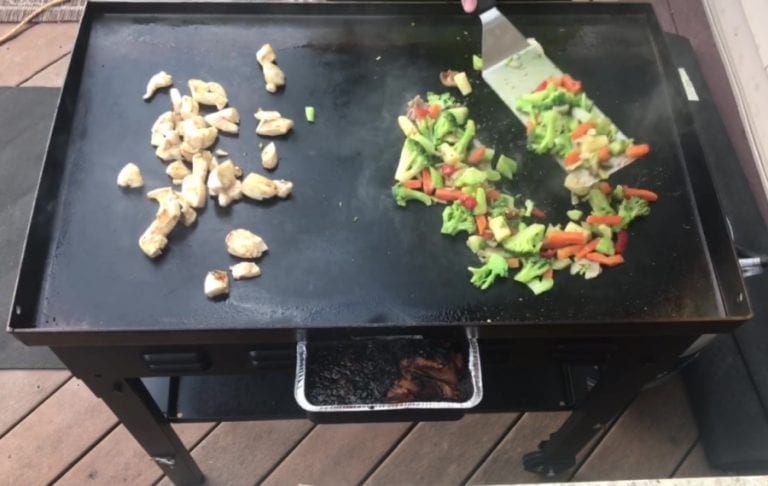 Teriyaki-Chicken-Stir-Fry-on-Blackstone-Add-Vegetables