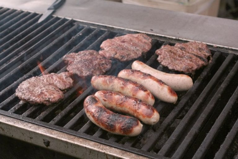 Brats on Grill