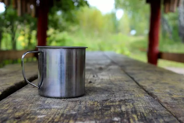 Water Mug While Camping