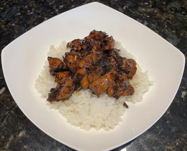 Own - Bourbon Chicken on the Blackstone Griddle - Plated