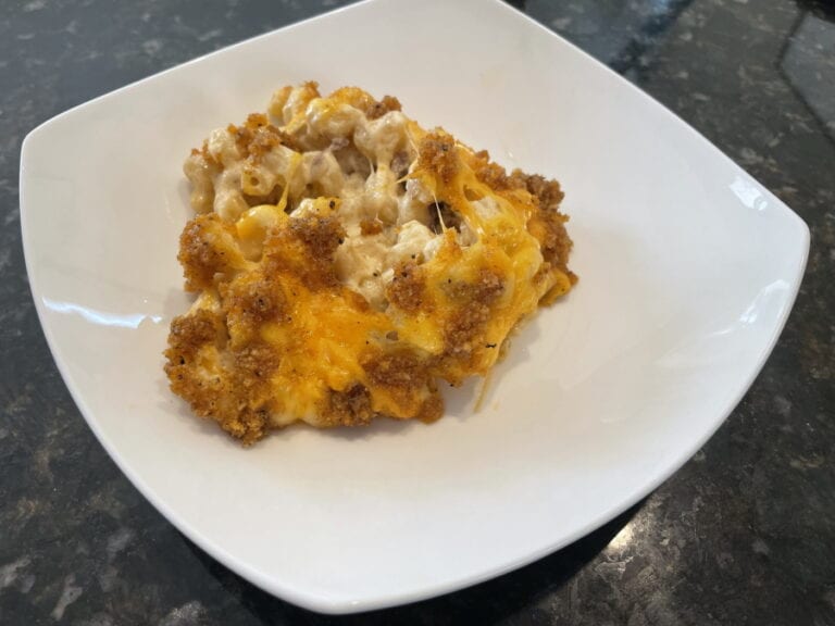 Own - Smoked Brisket Mac and Cheese on the Big Green Egg -