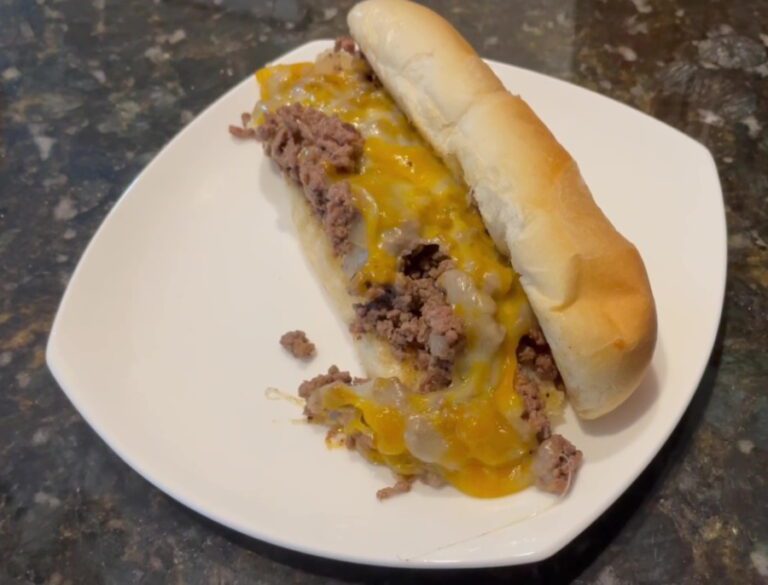 OWN - Chopped Cheeseburgers on a Hoagie Bun - Plated 2