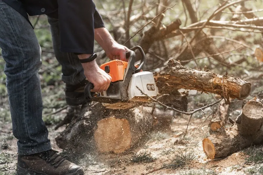 Accidentally Touching The Ground With The Tip Of The Bar Of A Chainsaw