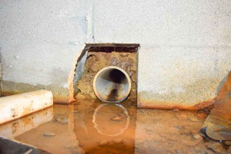 Standing Water in a Crawl Space