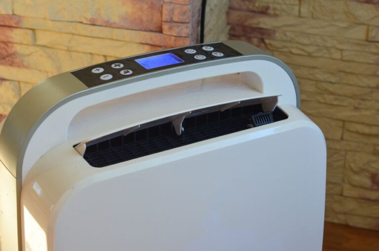 Closeup of a Dehumidifier in an Apartment