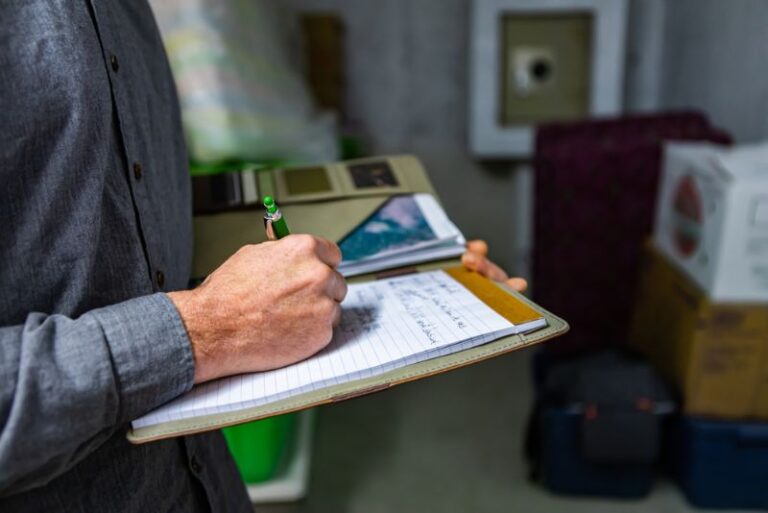 Home Inspector Evaluating the Property