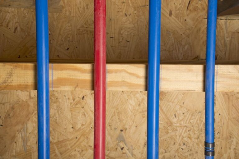 PEX Pipes Attached to the Bottom of the Main Floor