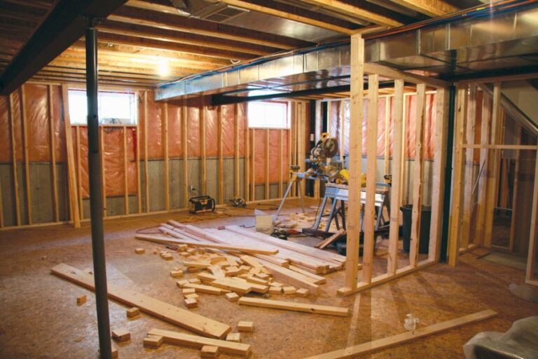Basement Being Renovated to Provide Usable Living Space