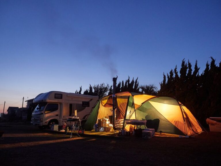 Can You Tent Camp in an RV Spot? My Backyard Life