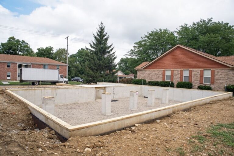 Crawl Space Being Built Under New Modular Home