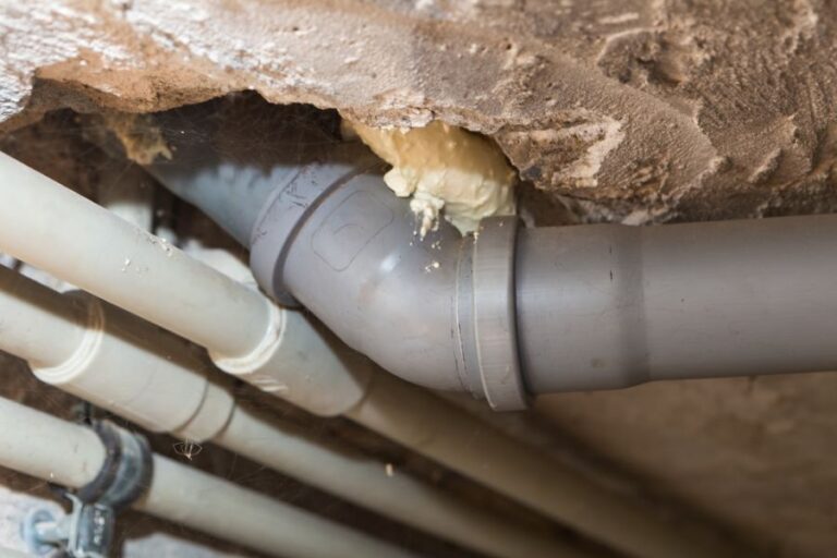 Sewer Pipes in a Home Basement or Crawl Space