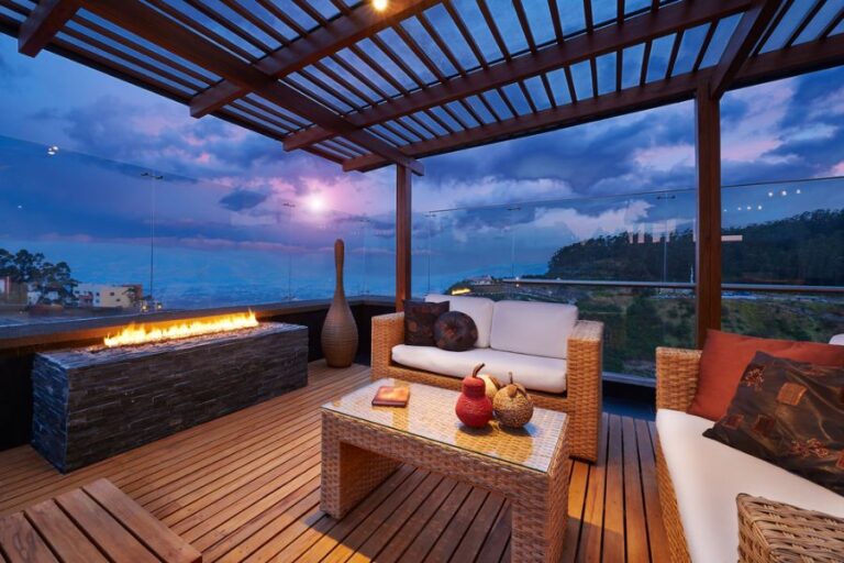 Pergola Covering Deck With a Beautiful View