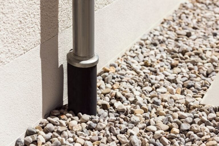 Drain Pipe Connected to a French Drain