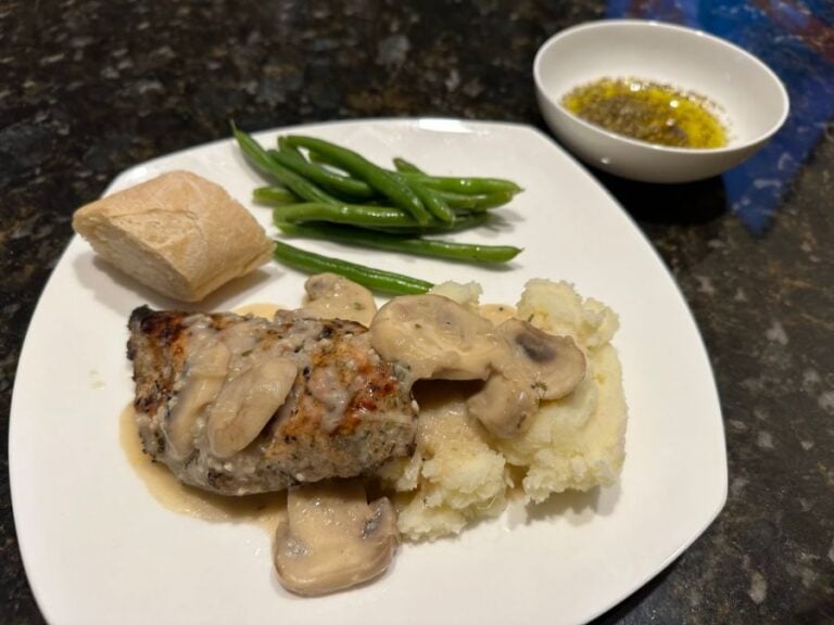 Smoked Carraba’s Style Chicken Marsala on the Big Green Egg - Plated