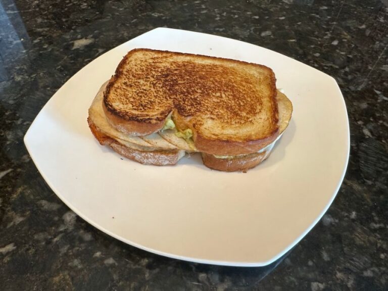 Chicken Bacon Pesto Panini on the Blackstone Griddle - Plated