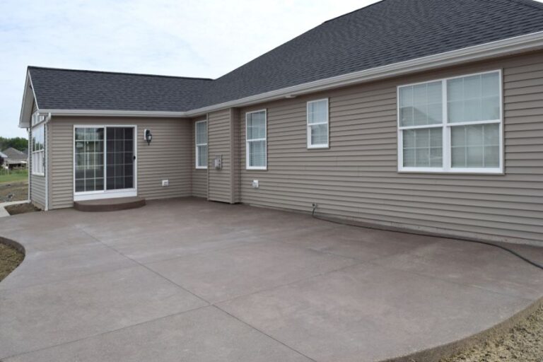 Patio on the Back of a House