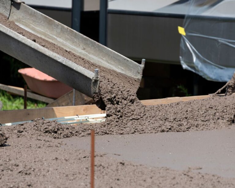 Pouring Concrete for a New Patio
