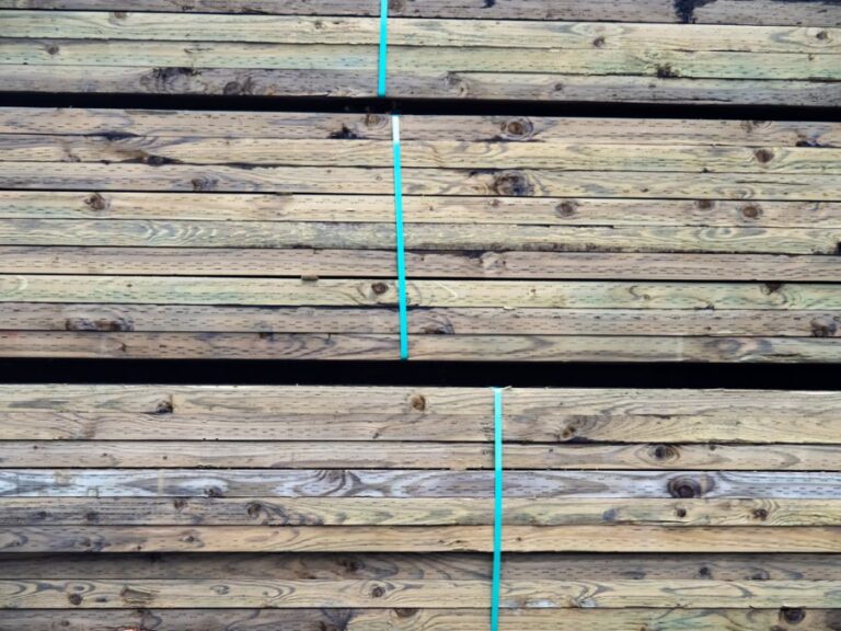 Stacks of Pressure Treated Wood