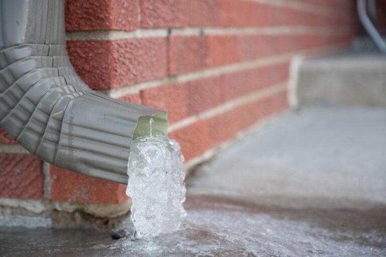 A Frozen Downspout