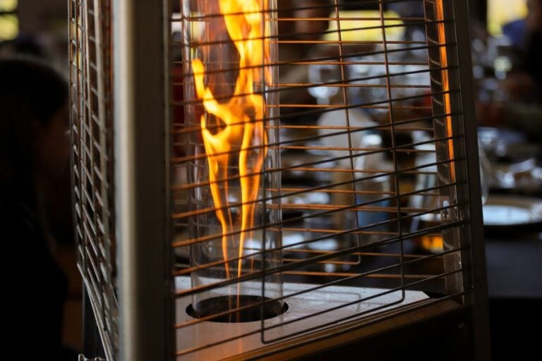 Close Up of Patio Heater