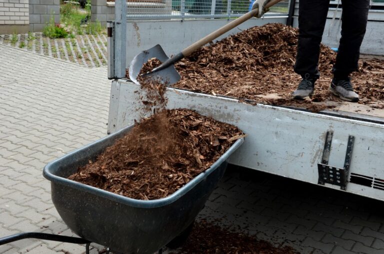 Unloading Mulch