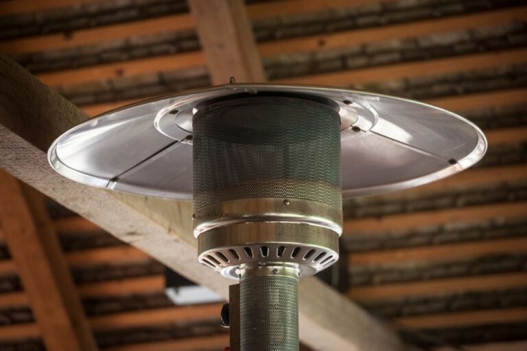 An Unlit Patio Heater