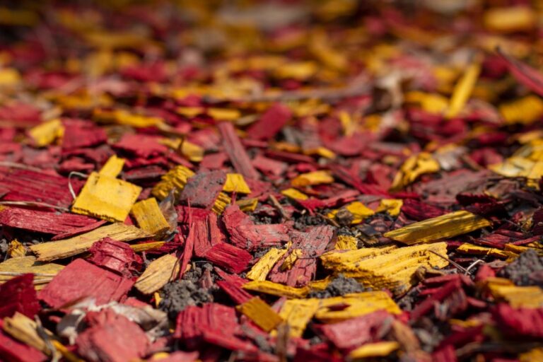 Brightly Colored Mulch