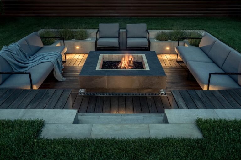 Patio Seating Around a Fire Pit