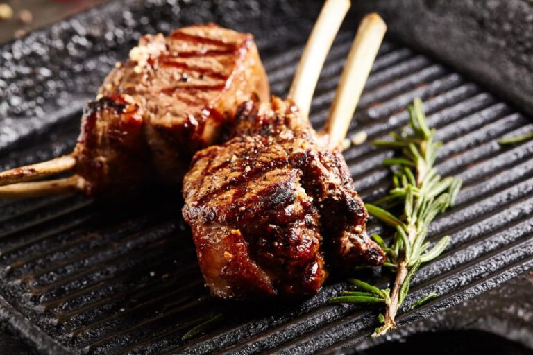Lamb on Grill