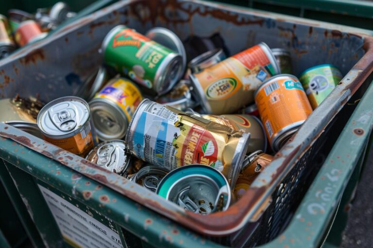 Container of Tin Cans